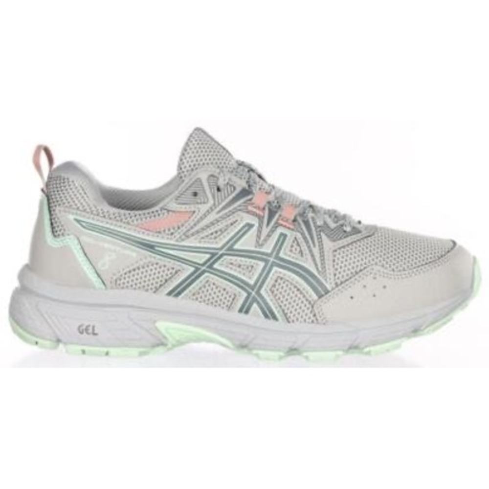 Asics Gel-Venture 8 Womens Trail Running Shoes Grey Pink Mint 1012B320 7.5